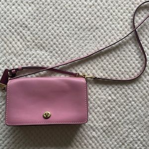 COACH Dinky Crossbody, Metallic Pink